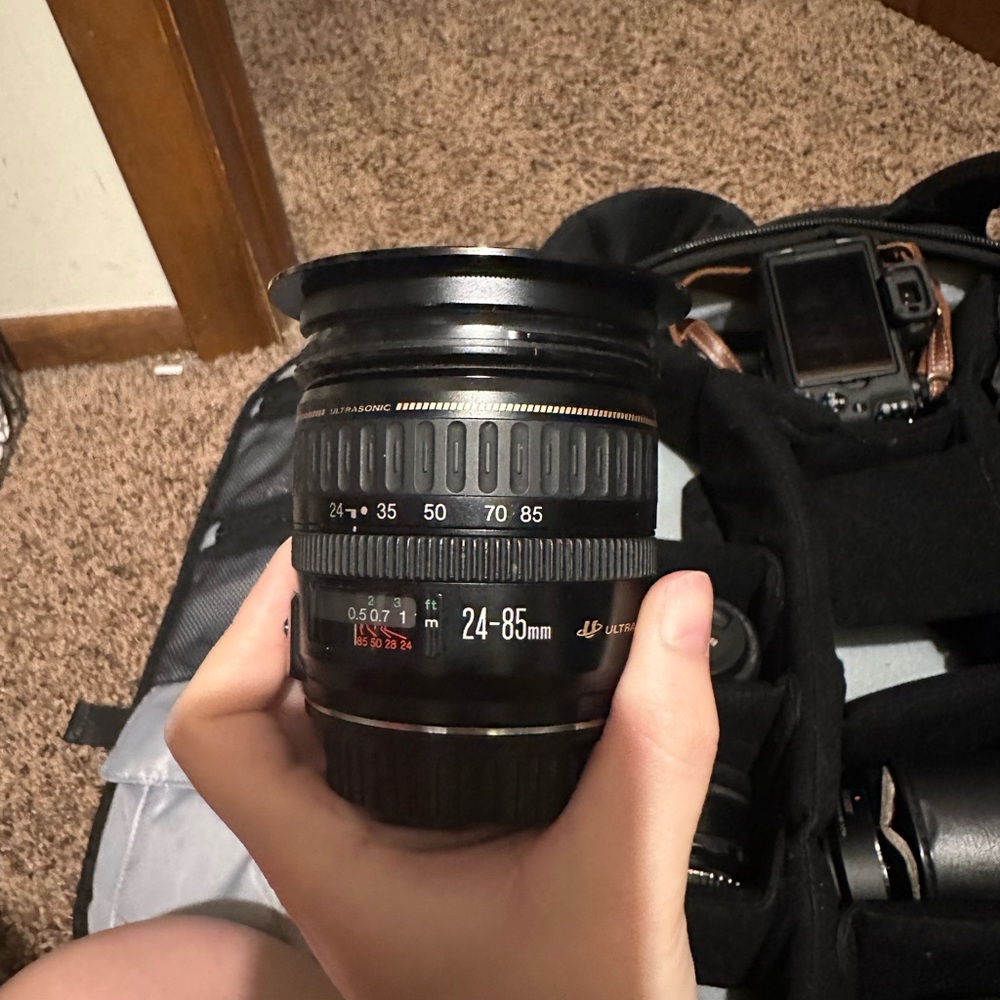 Canon 24-85mm lens with extras